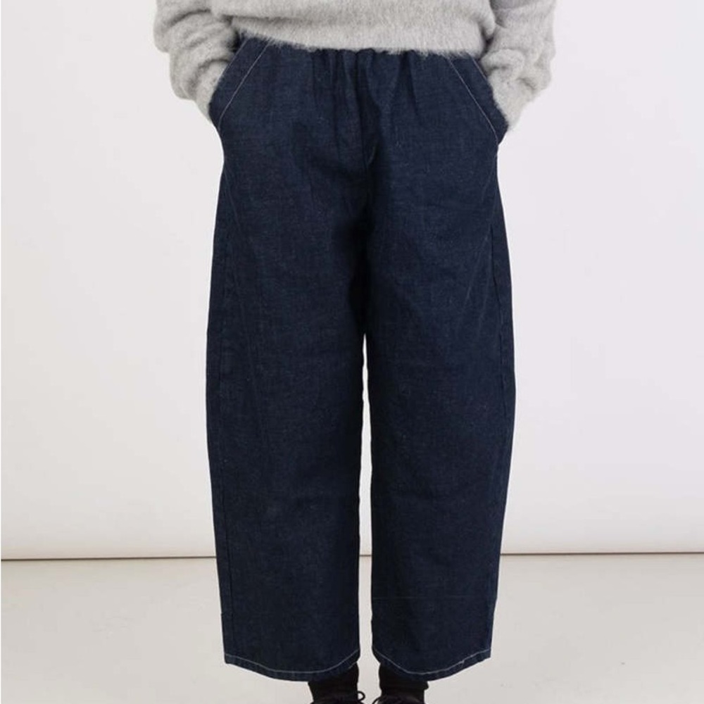 Micaela Greg - Barrel Pant in Dark Indigo